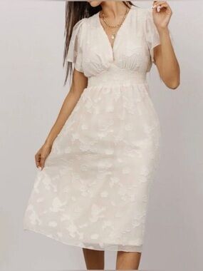 NWT Baltic Born JUNE Smocked MIDI Dress Size M